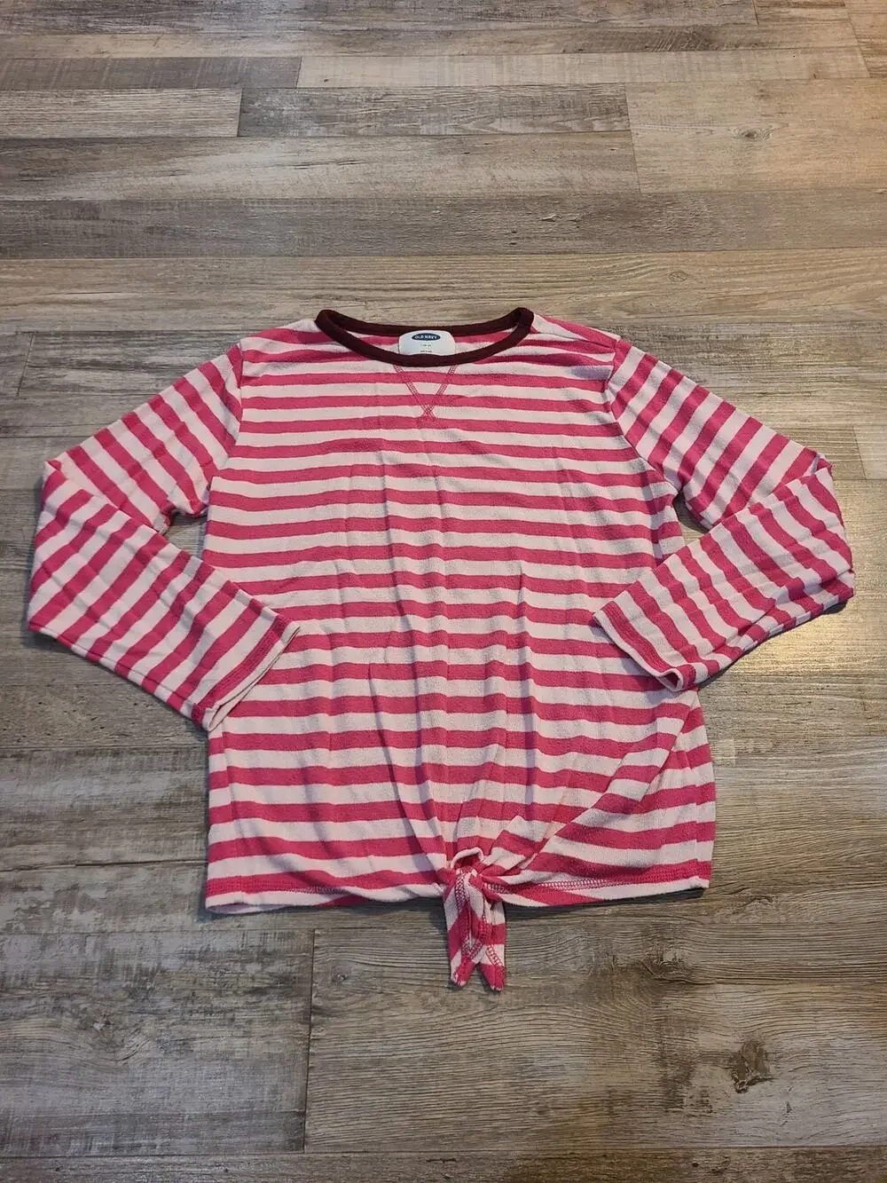 Old Navy large (10-12) girls striped long sleeve shirt